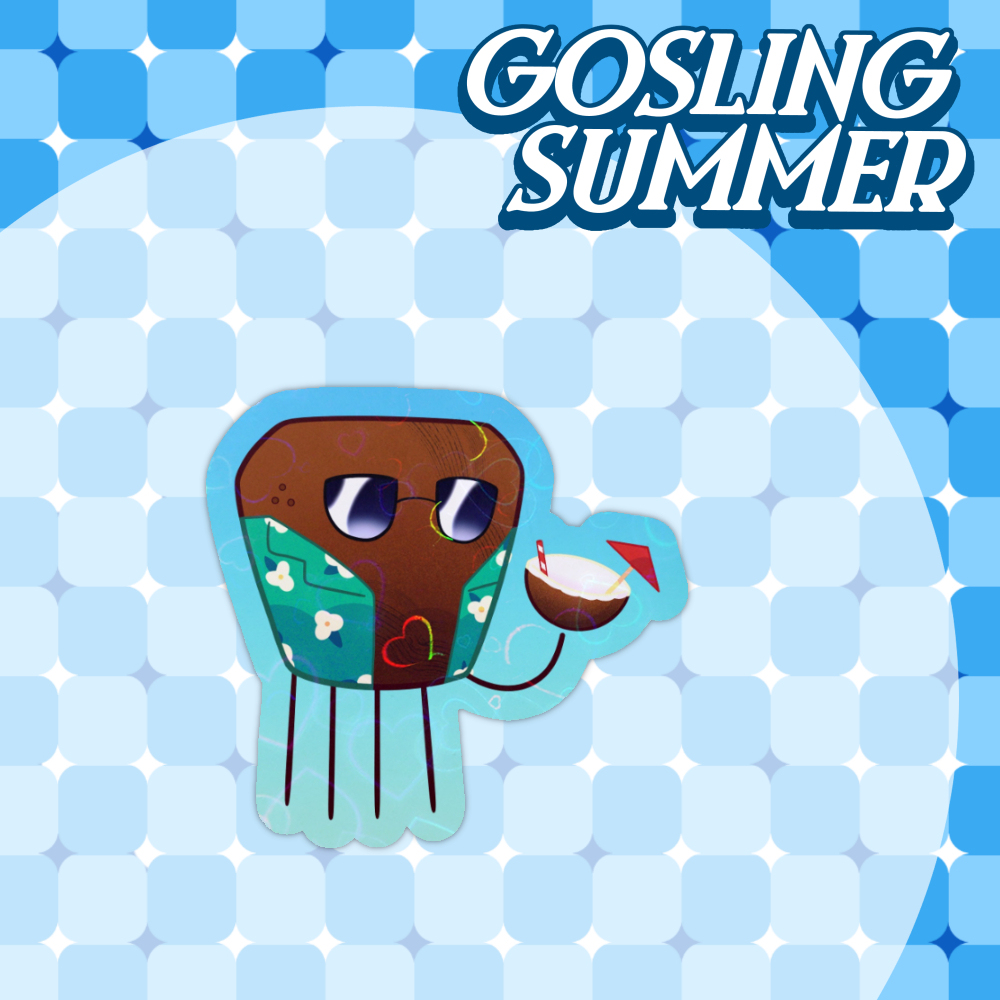 Summer Rocky Holo Heart Sticker PHM