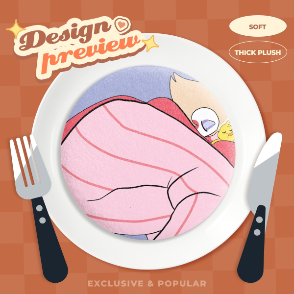 Luci Booty plush badge button