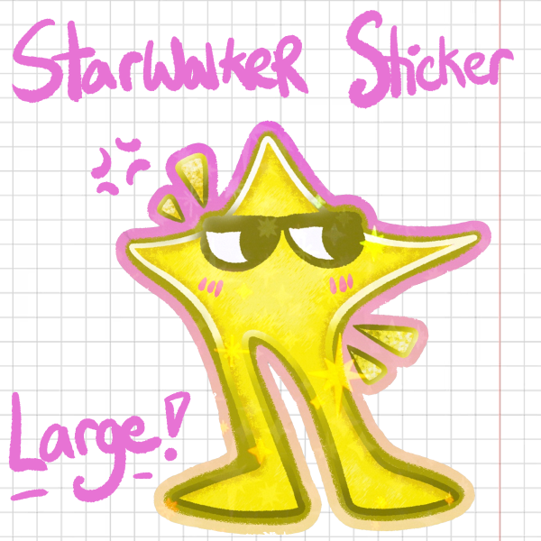 [ DELTARUNE ] Large Original Starwalker Sticker