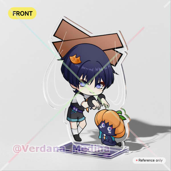 Wanderer and Scarameow Clear Acrylic Standee
