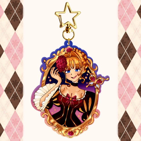 The Lady’s Gilded Portrait Charm
