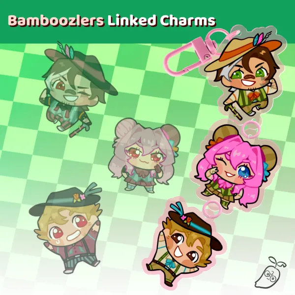 Bamboozlers Linked Acrylic Charms
