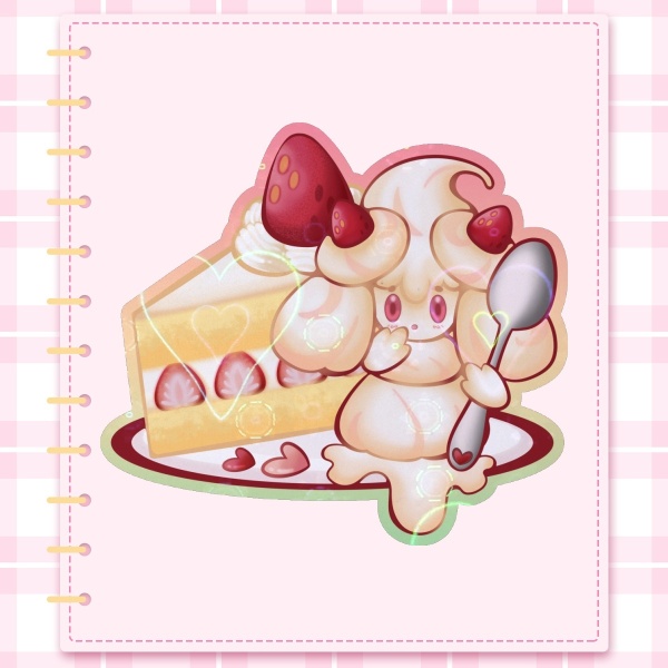 Strawberry Cake Sticker