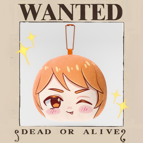 Nami Mochi Face Plush Keychain