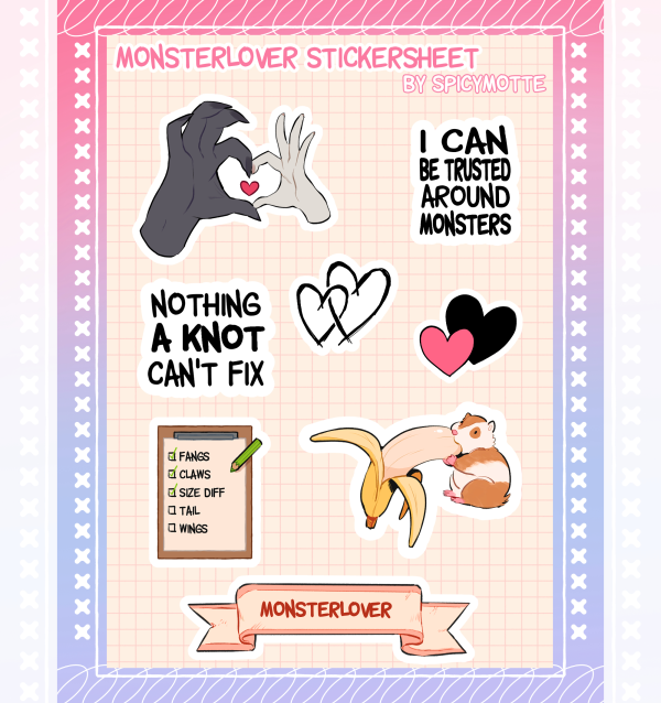 Monsterlover Sticker Sheet