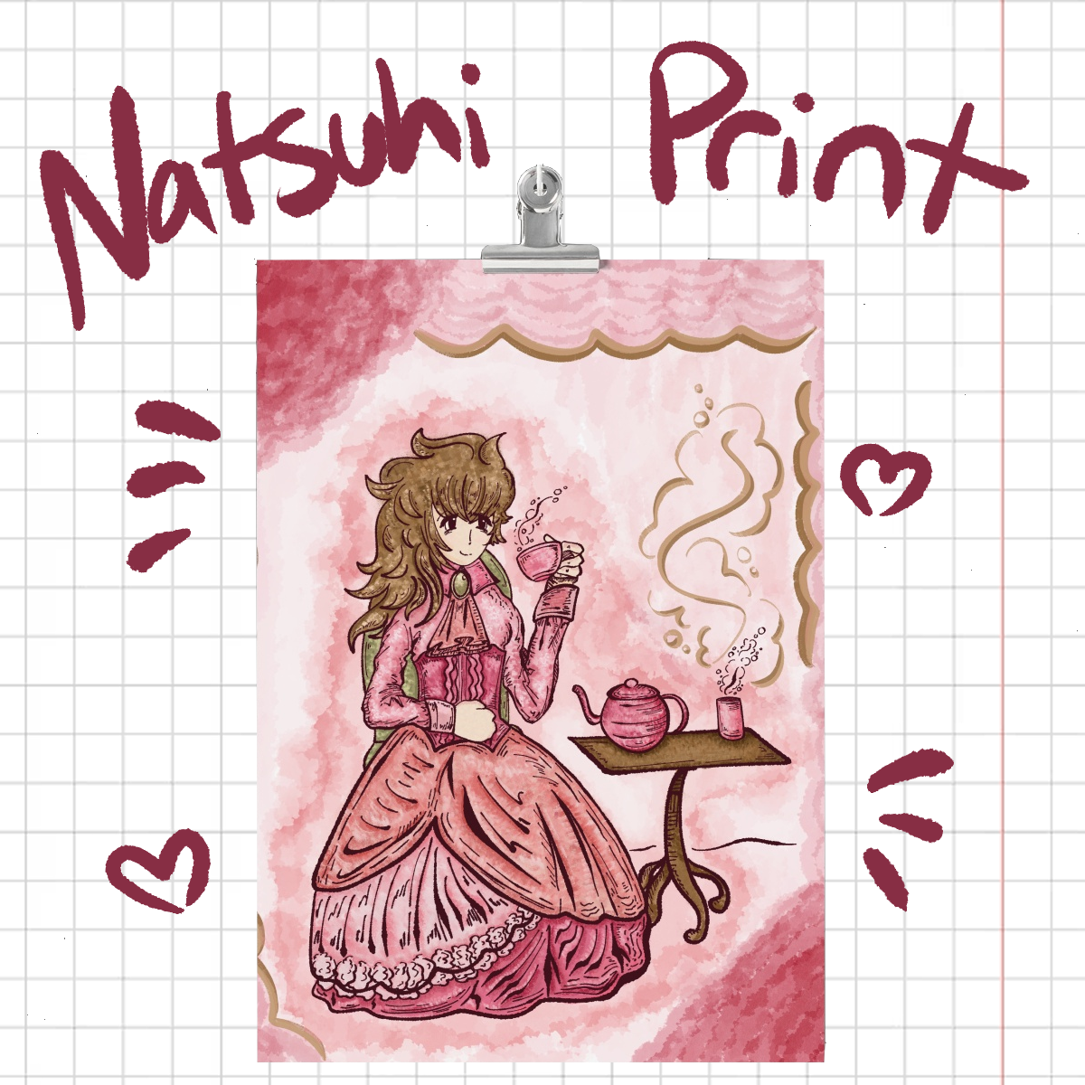 [ UMINEKO ] Natsuhi Tea Print