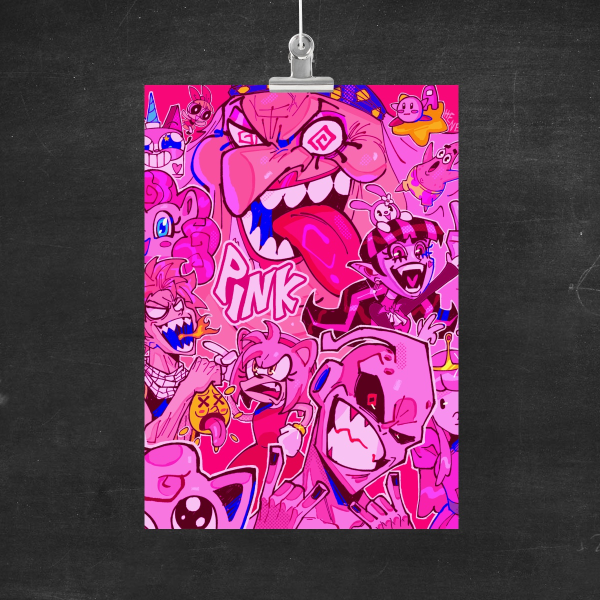 Multiverse - Pink - Crossover Print A5
