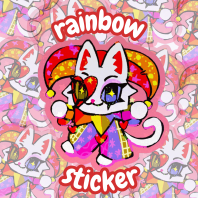 Rainbow mini Sticker