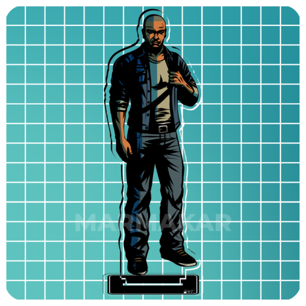 Manhunt James Earl Cash Clear Acrylic Stand