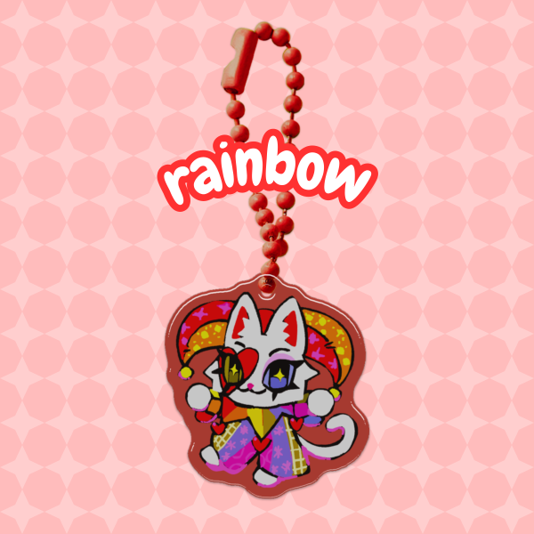 Tiny Rainbow Acrylic Keychain