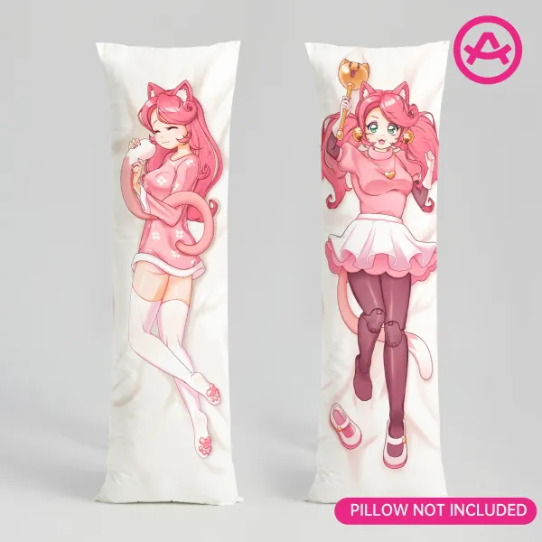 Mad Mew Mew/ Pink Deltarune Body Pillowcase (Figure style)