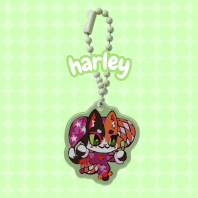 Tiny Harley Acrylic Keychain