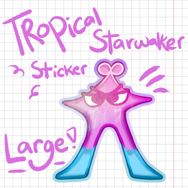 [ DELTARUNE ] Tropical Starwalker Sticker