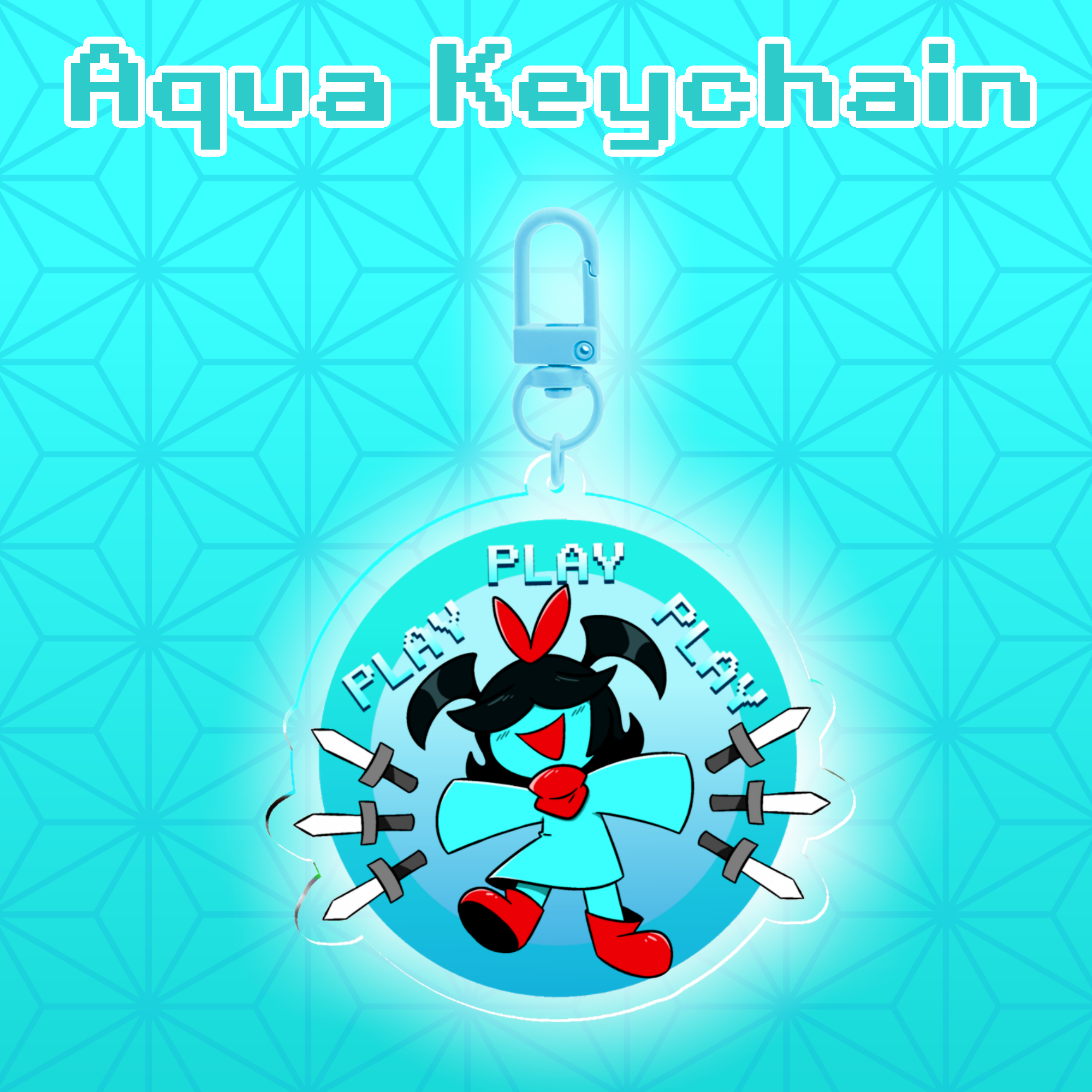 Aqua Keychain