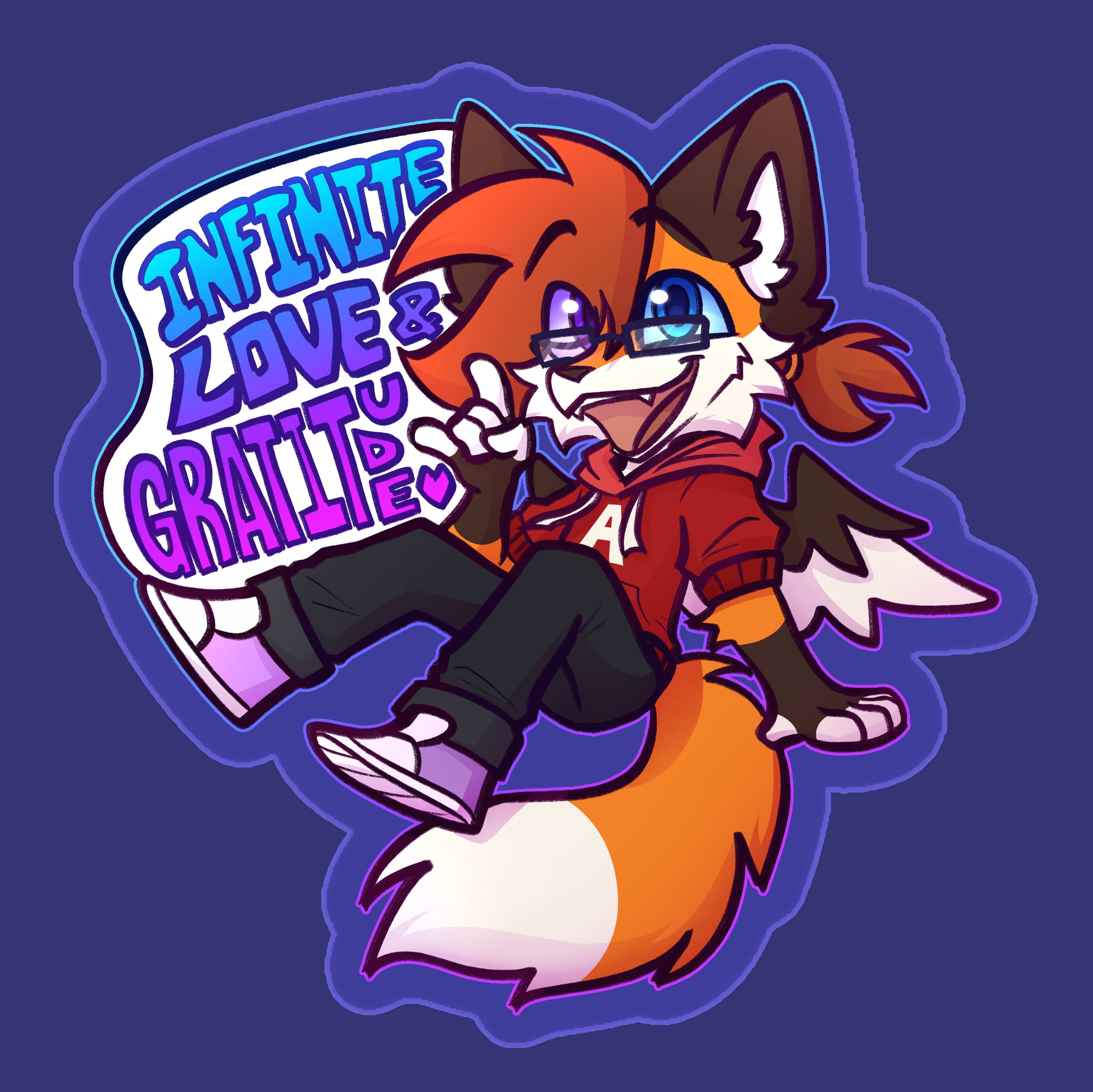 Infinite Love and Gratitude Clear Epoxy Acrylic Keychain