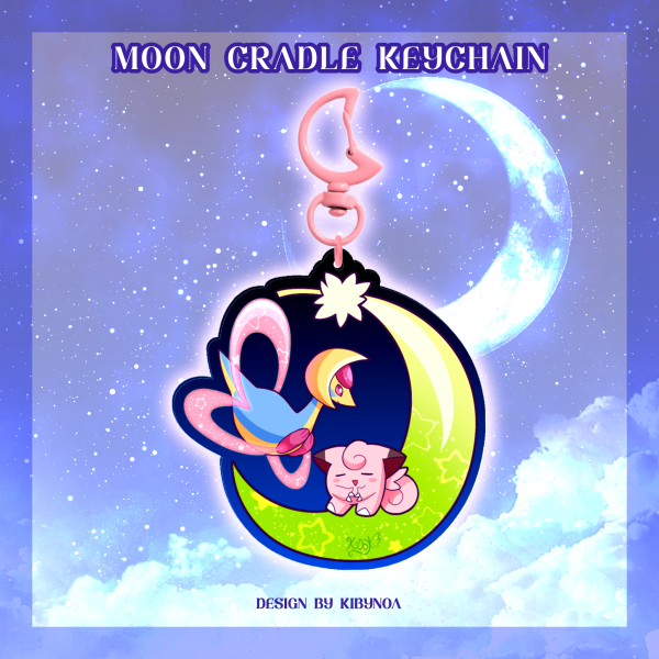 Moon Cradle Keychain