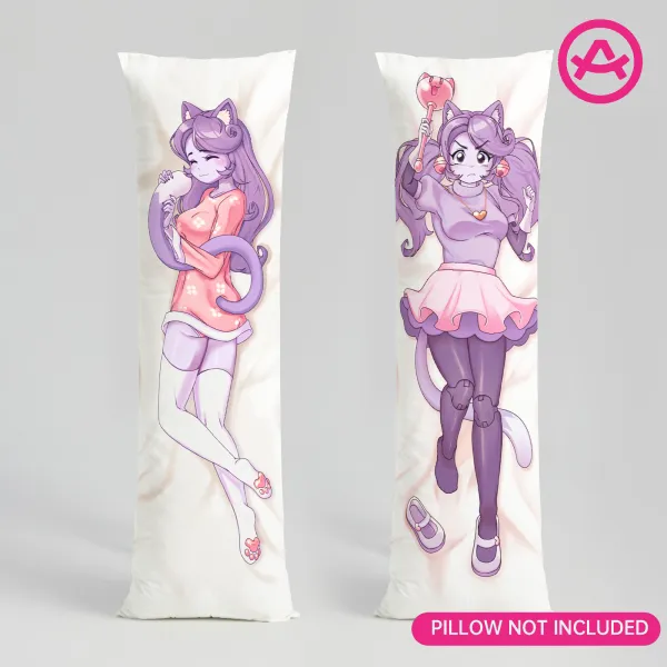 Mad Mew Mew/ Pink Deltarune Body Pillowcase (Ghost style)