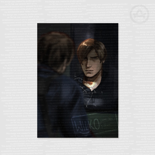 Leon S. Kennedy Requiem Mirror Poster Print! (Resident Evil 9)