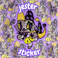 Jester mini Sticker