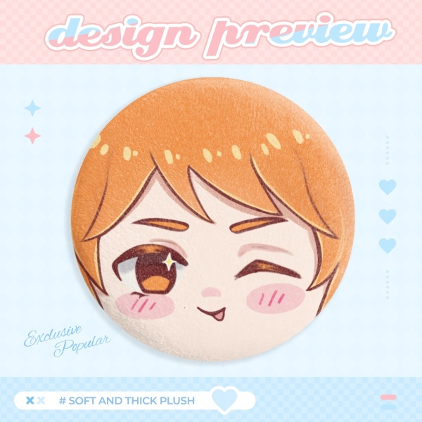 One piece Nami Plush Badge (button pin)