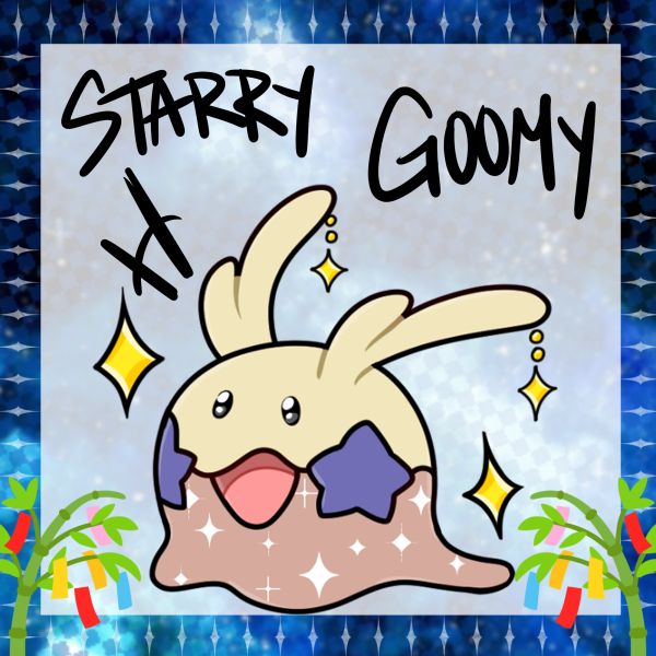 Starry Shiny Goomy Die Cut Sticker!
