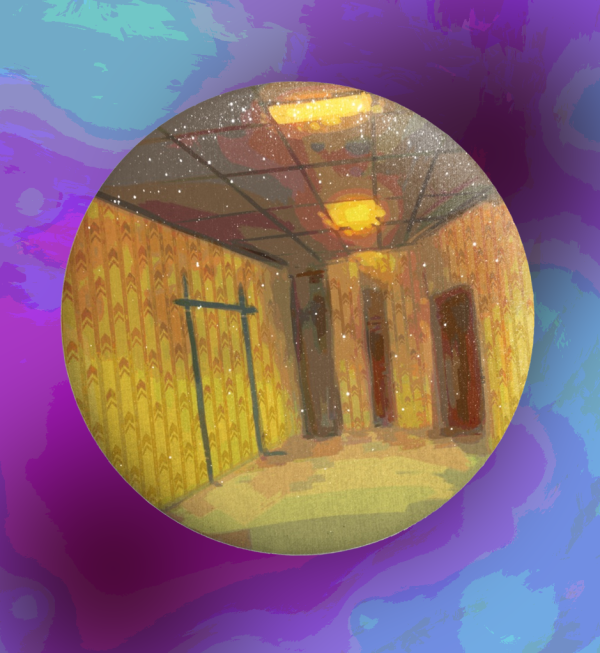 The Backrooms Button Pin