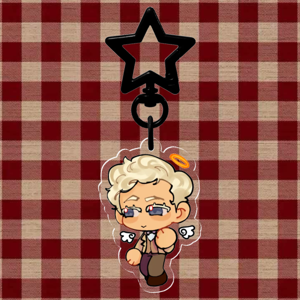 Aziraphale Acrylic Keychains