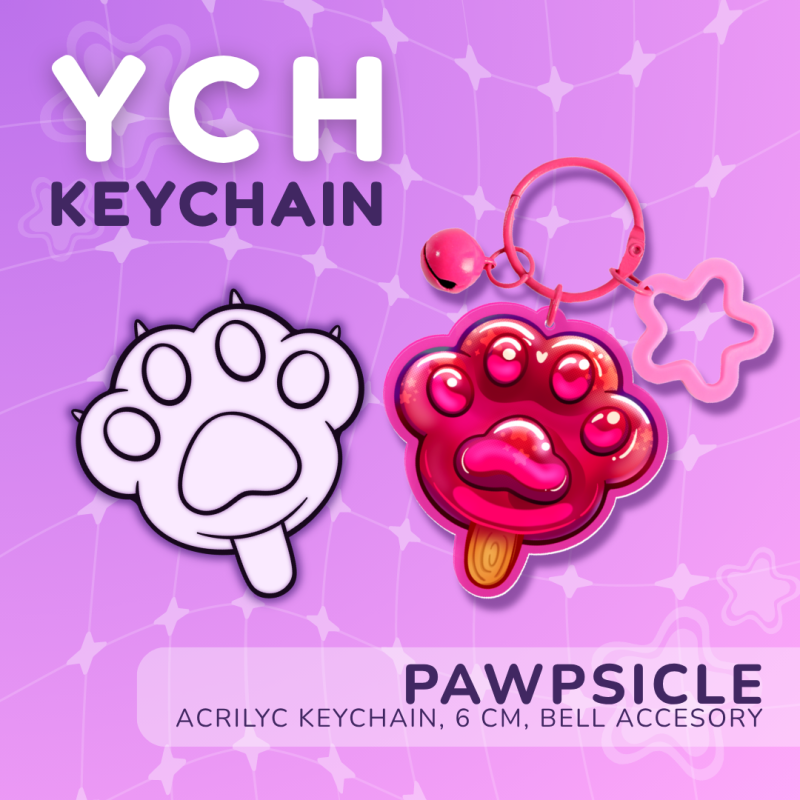 YCH Pawpsicle Keychain