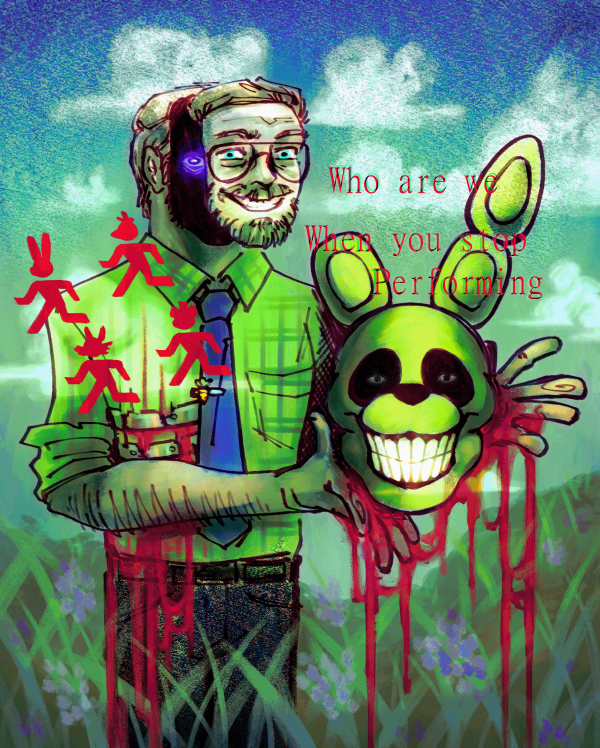 Fnaf William Afton - Dreamcore - A4 Print