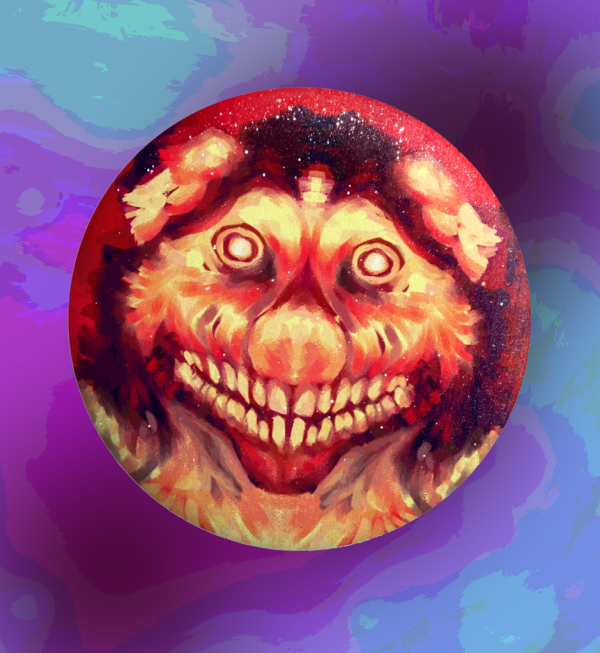 Smile dog - Button Pin