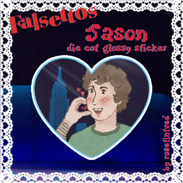 Jason Falsettos Sticker