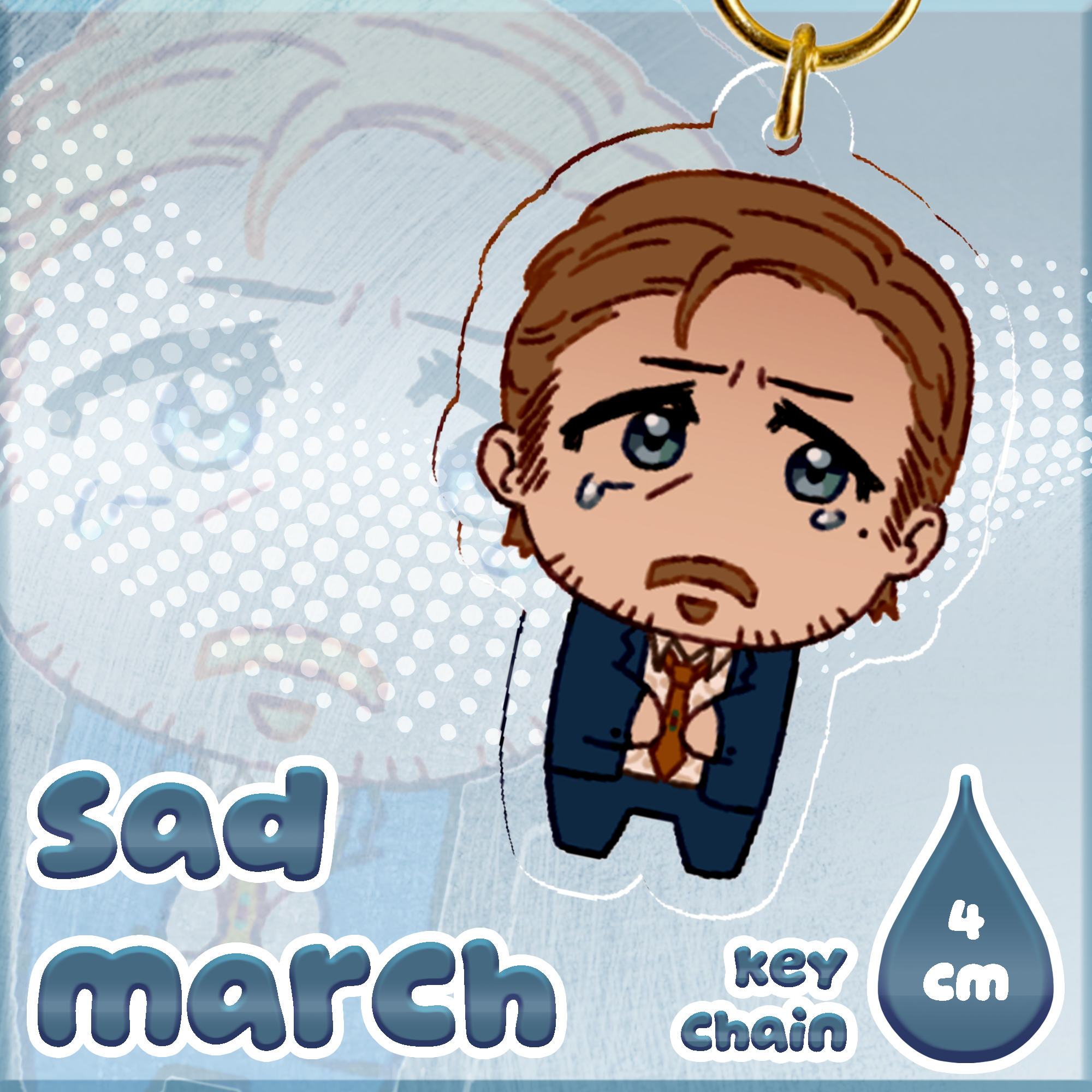 Sad Holland March 4cm Keychain