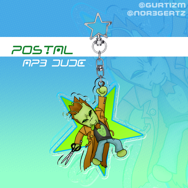 Alien Postal Dude (P3) Keychain