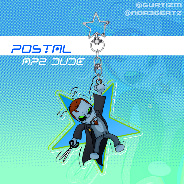 Alien Postal Dude (P2) Keychain