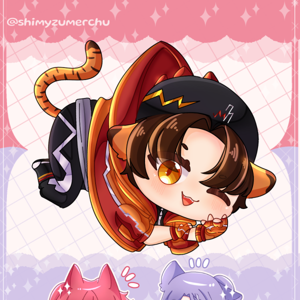 BoBoiBoy Fusion Gentar Acrylic Keychain Chibi