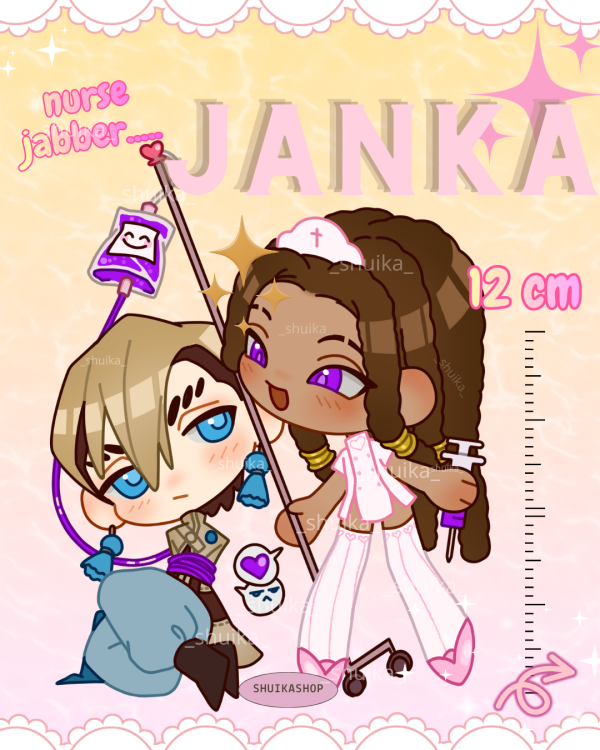 JANKA SPECIAL STANDEE / Jabber Wonger and Zanka Nijiku from Gachiakuta nurse jabber patient ZankaAcrylic Standees
