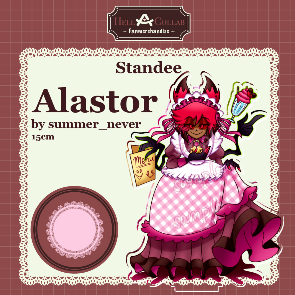 Alastor – Standee – Hellacollab Maid Cafe Collection