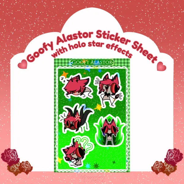 Goofy Alastor || Sticker Sheet || HellaGoofy Series