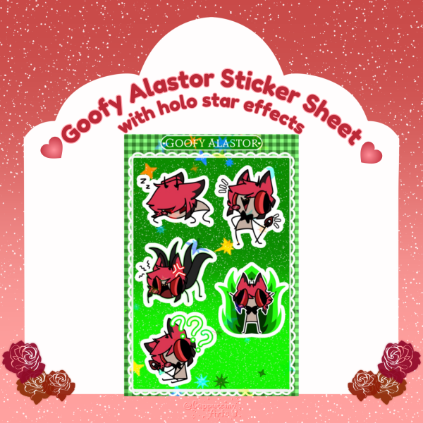 Goofy Alastor || Sticker Sheet || HellaGoofy Series