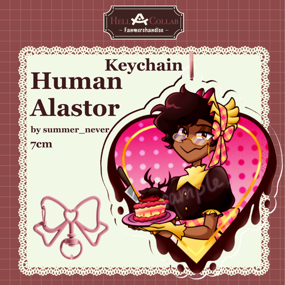 Human Alastor – Keychain – Hellacollab Maid Cafe Collection