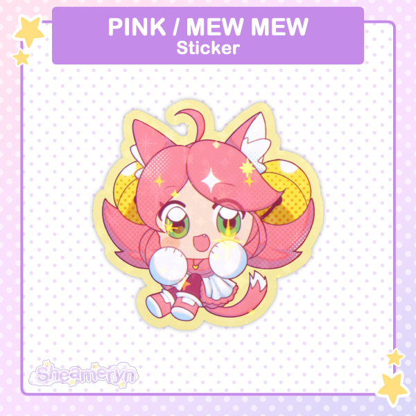 Deltarune - Pink/Mew Mew Sticker