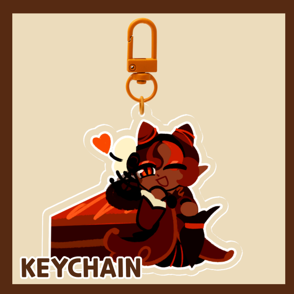 Sachertorte Cookie Keychain