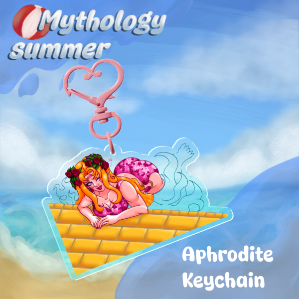 Mythology summer Aphrodite keychain
