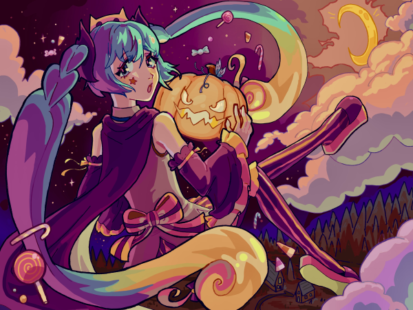 Halloween Miku Print
