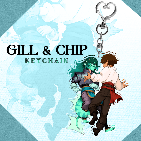 LITTLE GILL & CHIP || Acrylic Keychain