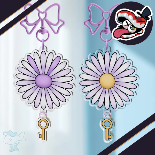 Jax Daisy Flower Connection Acrylic Keychain