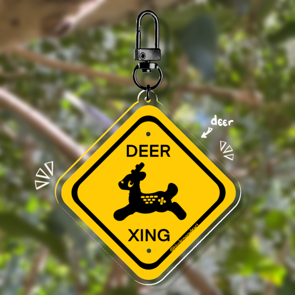 Deer Pool Toy Xing Acrylic Keychain