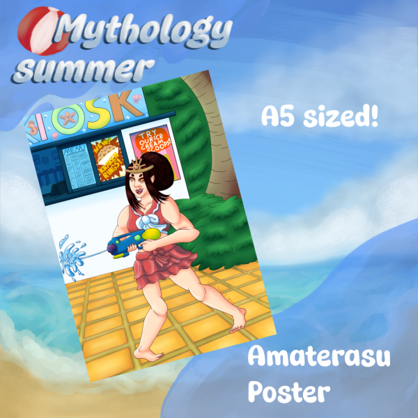 Mythology summer Amaterasu A5 Poster