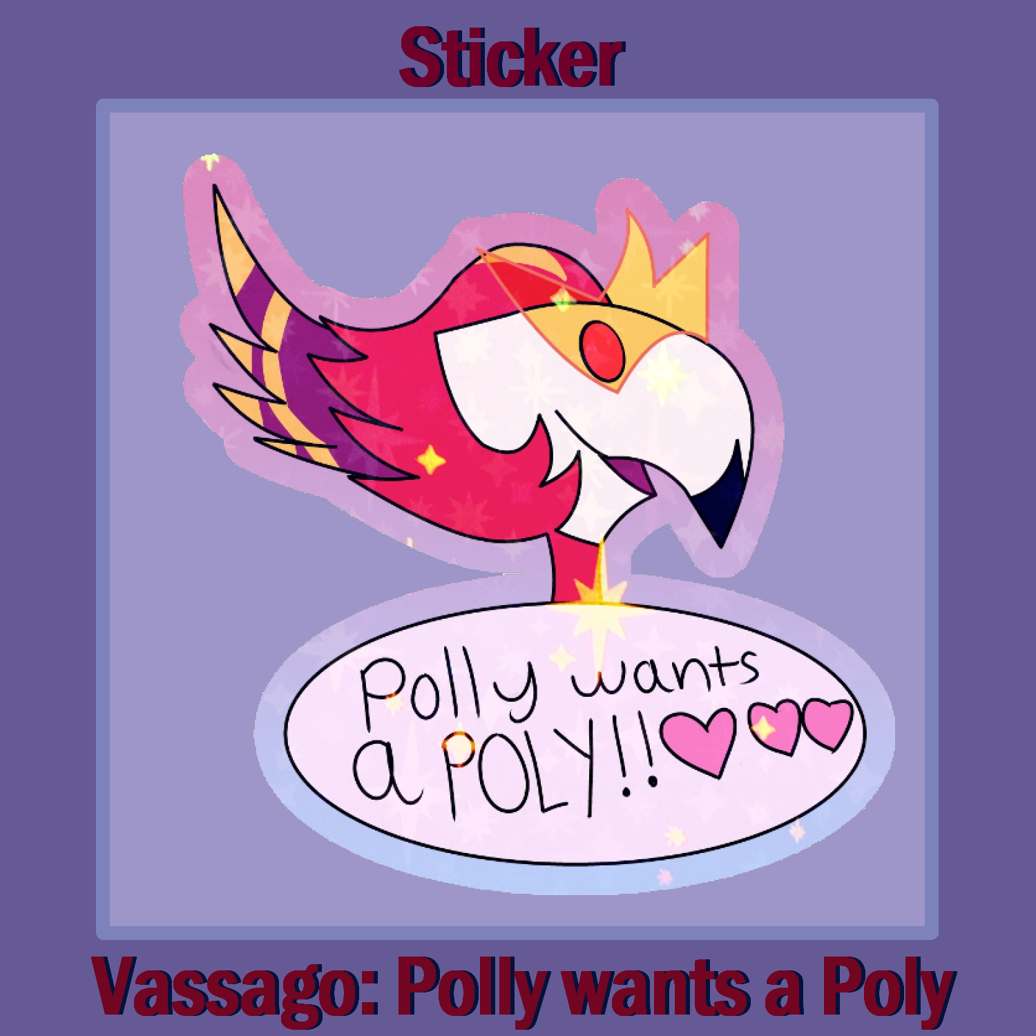 Polly wants a Poly sticker