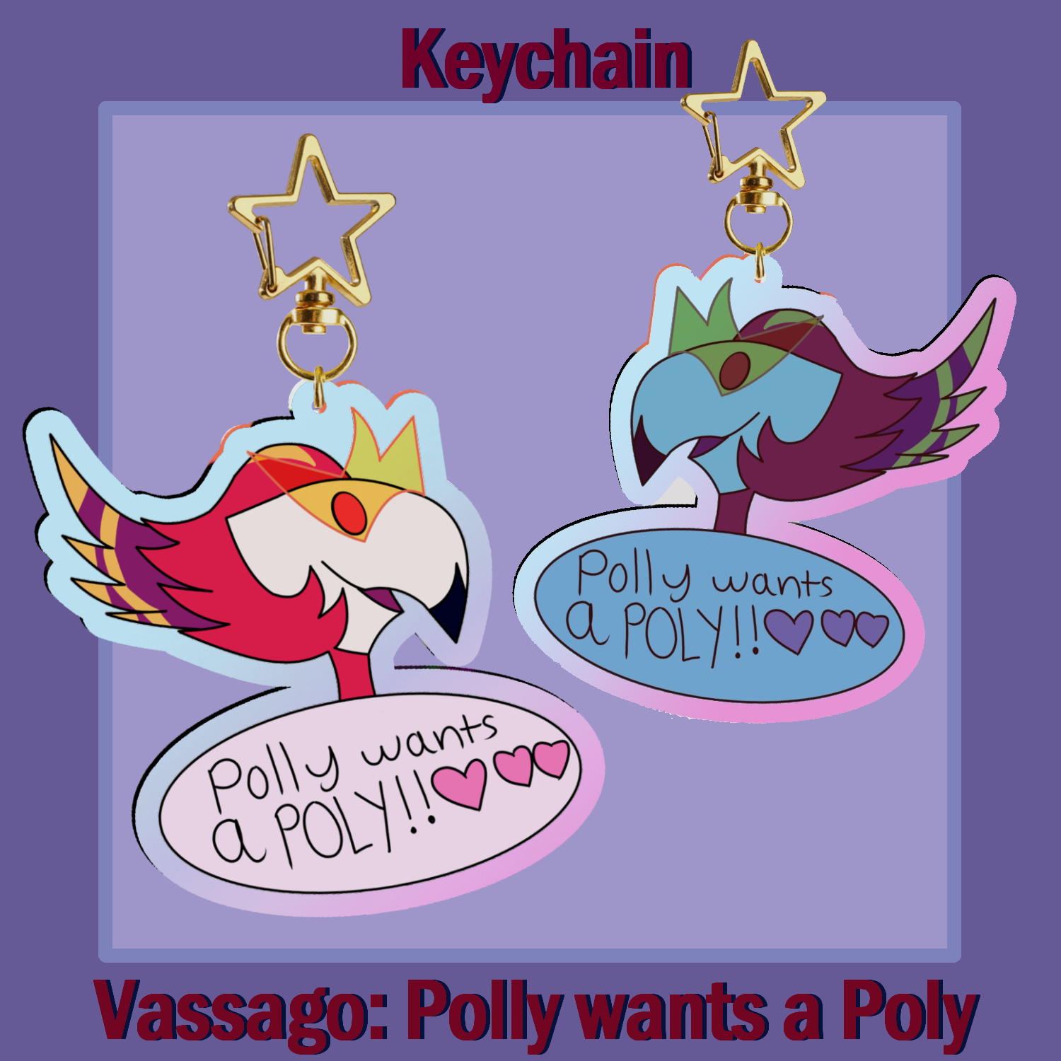 Polly wants a poly keychain